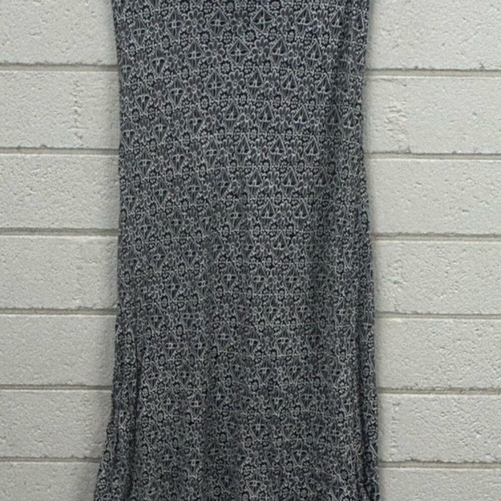 Angie Black Floral Print Midi Skirt size M - Picture 6 of 8